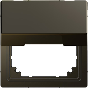 Merten Adapter mit Klappdeckel um System M in System Design zu integrieren, Moccametallic 