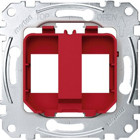 merten Tragplatten für Steckverbinder Modular Jack, rot 