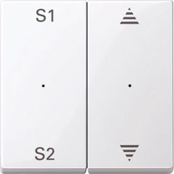 Merten Wippen für Taster-Modul 2fach PlusLink (Szene1/2, Pfeile Auf/Ab) 