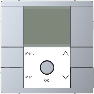 Merten Zeitschaltuhr-Modul, Pluslink, System Design Edelstahl (lackiert) 