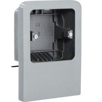 tehalit  Geräteträger universal für UP-Geräte mit Rahmen SL 20x55mm, Dekor Aluminium 
