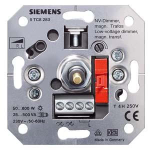 Siemens NV-Drehdimmer-Einsatz 60-600VA, 230V für magnetische Trafos 