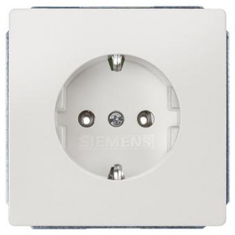 Siemens Schuko-Steckdose (titanweiß) mit erhöhtem Berührungsschutz 