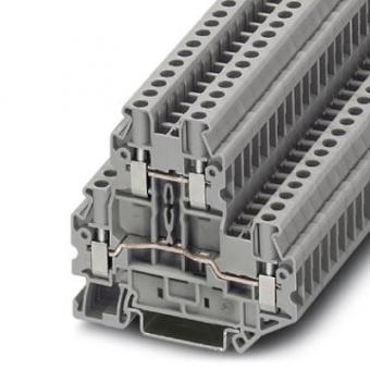Phoenix UTTB 4 Doppelstockklemmen, grau, 0,14 mm² - 6 mm² 