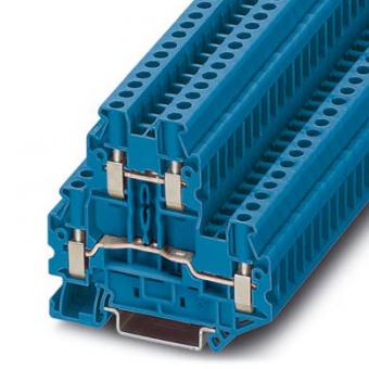 Phoenix UTTB 4 BU Doppelstockklemmen, blau, 0,14 mm² - 6 mm², 50 Stück 