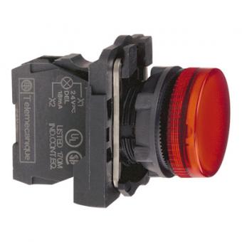 Schneider Leuchtmelder XB5AVM4 Komplettgerät, Kunsstoff, 230V, rot 