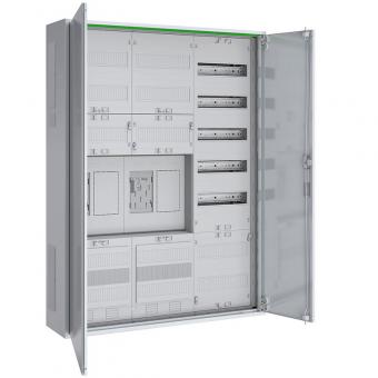 ABN Zählerschrank ABNRS307E0032, 2 Zählerplätze eHz, 1 Verteilerfeld mit APZ 