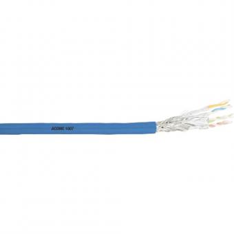 Acome 1007, Datenkabel Cat.7, S/FTP  (1000 MHz), 4x2xAWG23, blau, 1000m Trommel 