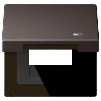 Jung Klappdeckel inkl. Zentralplatte, Symbol Charger, Serie LS (dark) 