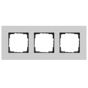 GIRA Abdeckrahmen 3-fach - Esprit (Aluminium grau matt/lackiert) 