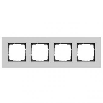 GIRA Abdeckrahmen 4-fach - Esprit (Aluminium grau matt/lackiert) 