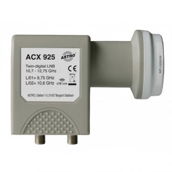 ASTRO ACX 925 - Speisesystem, Twin-Digital-LNB 40mm 