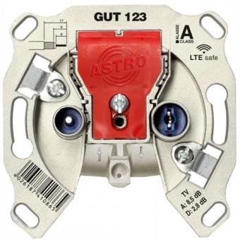 Astro GUT 123 - Stammleitungsdose für GA und BK, 2 Ausgänge, LTE safe, 8,5 dB 