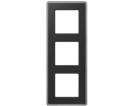 Jung Glasrahmen A VIVA, 3-fach (schwarz) 