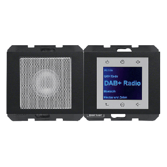 Berker Radio Touch UP DAB+, Bluetooth mit Lautsprecher K.1 (anthrazit / matt) 