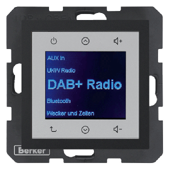Berker Radio Touch UP DAB+, Bluetooth S.1/B.3/B.7 (anthrazit, matt) 