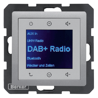 Berker Radio Touch UP DAB+, Bluetooth Q.1/Q.3/Q.7 (alu samt) 