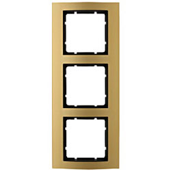Abdeckrahmen B.3, 3-fach (gold/anthrazit) 