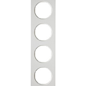 Abdeckrahmen R.3, 4-fach (polarweiß, glänzend) 