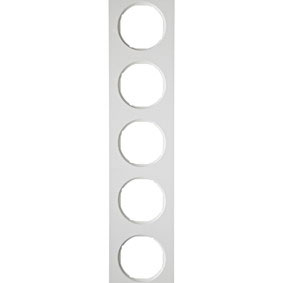 Abdeckrahmen R.3, 5-fach (polarweiß, glänzend) 