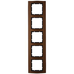 Abdeckrahmen B.3, 5-fach (braun/anthrazit) 
