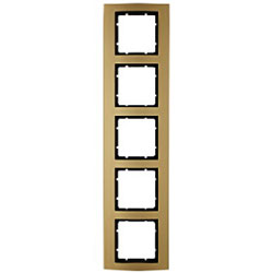 Abdeckrahmen B.3, 5-fach (gold/anthrazit) 