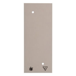 Bodenplatte selbstverlöschend für 3fach- Steckdosen (weiß) 