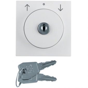 Berker Zentralstück mit Schloss, mit Tastrastfunktion (polarweiß, matt) 