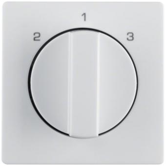 Berker Zentralstück für 3-Stufenschalter ohne 0-Stellung (polarweiß, samt) 