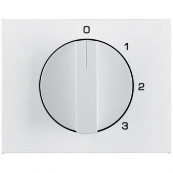 Berker Zentralstück für 3-Stufenschalter mit 0-Stellung (polarweiß) 