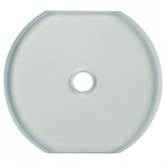 Berker Glasabdeckmittelplatte für Drehschalter/-taster (Glasserie klar) 