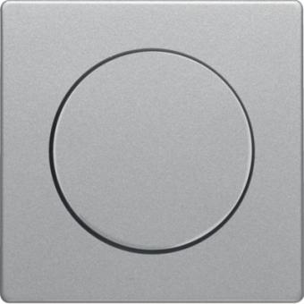 Berker Zentralstück mit Regulierknopf für Drehdimmer (alu, samt) 