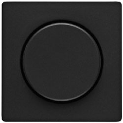 Berker Zentralstück mit Regulierknopf für Drehdimmer (anthrazit, samt) 