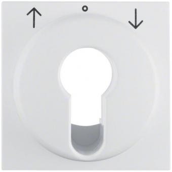 Berker Zentralstück für Jalousie-Schlüsselschalter/-taster (polarweiß, matt) 
