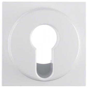 Berker Zentralstück für Schlüsselschalter/-taster (polarweiß, glänzend) 