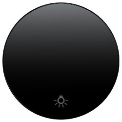 Wippe mit Aufdruck Symbol Licht (schwarz, glänzend) 