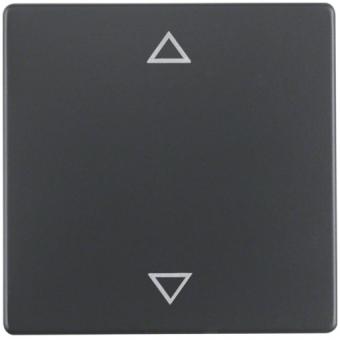 Berker Wippe mit Aufdruck Symbol Pfeile (anthrazit, samt) 