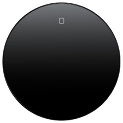Wippe  mit Aufdruck "0" (schwarz, glänzend) 