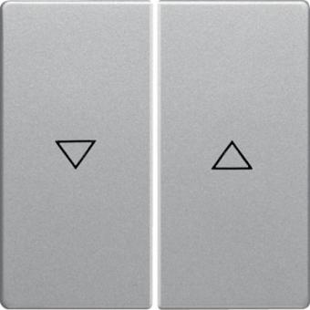 Berker Wippe mit Aufdruck Symbol Pfeile (alu, samt) 
