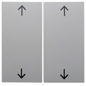 Berker Wippen mit Aufdruck Symbol Pfeile (polarweiß, glänzend) 