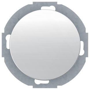 Universal-Drehdimmer-Nebenstelle mit Softrastung und Regulierknopf (polarweiß, glänzend) 