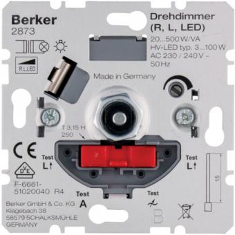 Berker Drehdimmer NV mit Softrastung 