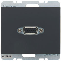 Berker K.1 VGA Steckdose (anthrazit, matt) 