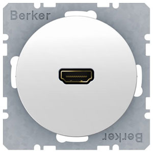 Berker High Definition Steckdose (polarweiß, glänzend) 