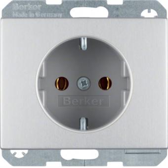 Berker  K.5  SCHUKO-Steckdose (Aluminium) 