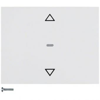 Berker Jalousie-Taste mit Aufdruck Symbol Pfeile (polarweiß) 