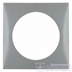 Abdeckrahmen Integro FLOW, 1-fach (grau, glänzend) 