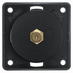 Integrow FLOW Antennen-Verbinderdose SAT (schwarz, matt) 