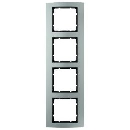 Abdeckrahmen B.3, 4-fach (Aluminium/anthrazit) 