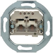 Berker 4562 - UAE-Anschlussdose 2x8(4)-polig, Kat.3 - weiß 